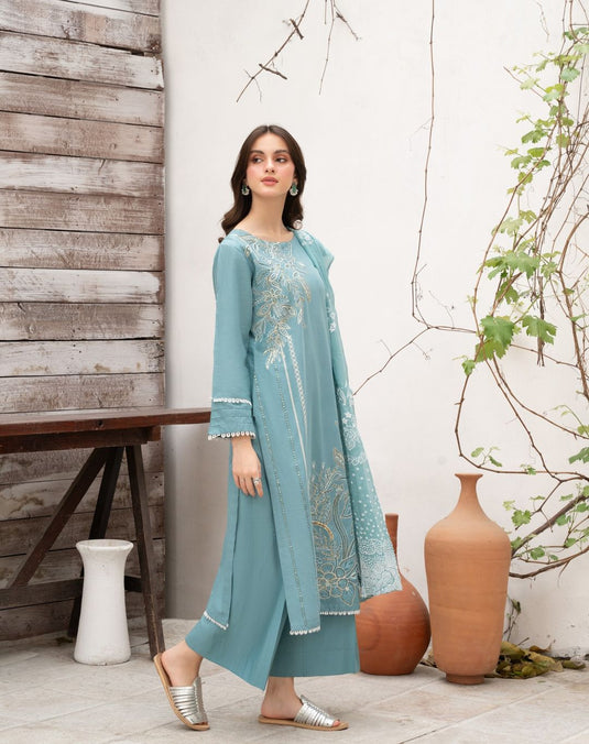 Elsa - Regal 3-Piece Lawn Stitched Suit